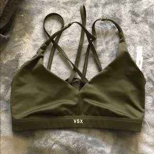 Olive green Victoria’s Secret sports bra